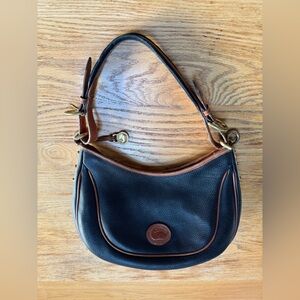 Classic Dooney & Bourke Black Leather Shoulder Bag